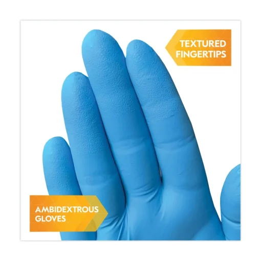 Ansell 6 mil Thick 9.5 in. Long Powder-Free G10 2PRO Nitrile Gloves - Medium, Blue (100/Box, 10 Boxes/Carton)