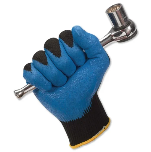 Ansell 230 mm Length G40 Foam Nitrile Coated Gloves - Medium/Size 8, Blue (12 Pairs/Pack)