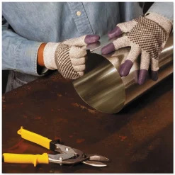 Ansell 230 mm Length G60 Purple Nitrile Gloves - Medium/Size 8, Black/White (12 Pairs/Carton)