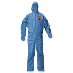 Ansell A20 Breathable Particle Protection Coveralls - 4X-Large, Blue (20/Carton)