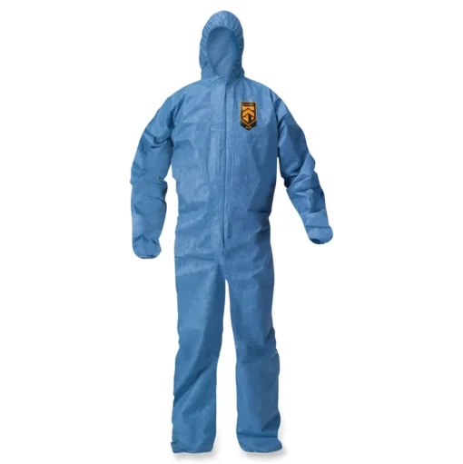 Ansell A20 Breathable Particle Protection Coveralls - 4X-Large, Blue (20/Carton)