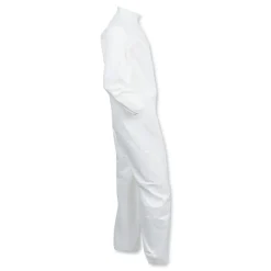 Ansell A40 Elastic-Cuff and Ankles Coveralls - Triple Extra Large, White (25/Carton)