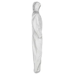 Ansell A20 Hood and Elastic-Back Breathable Particle Protection Coveralls - Medium, White (24/Carton)