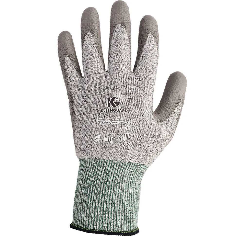 Ansell EN388: 4X42B 9 in. Long G60 Level 3 Economy Cut Resistant Gloves - Extra Large (Size 10), Gray/Marled Gray (12 Pairs/Carton)