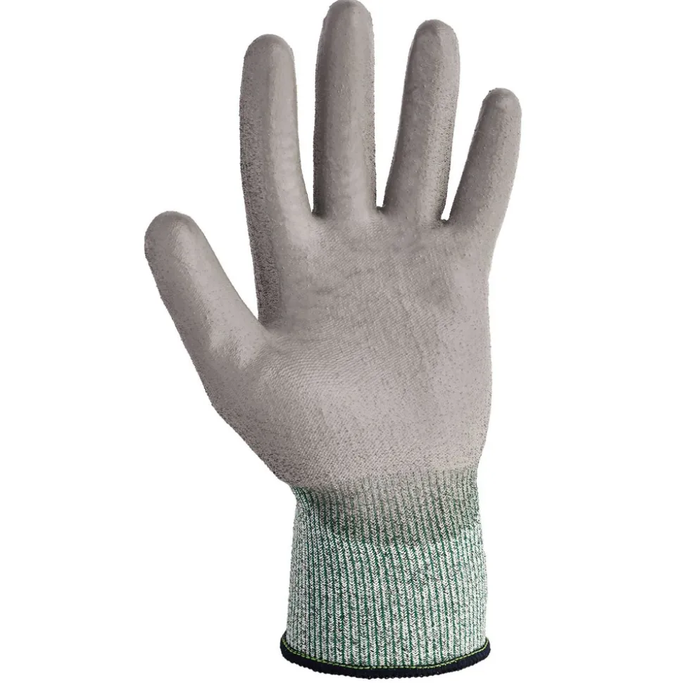 Ansell EN388: 4X42B 9 in. Long G60 Level 3 Economy Cut Resistant Gloves - Large (Size 9), Gray/Marled Gray (12 Pairs/Carton)