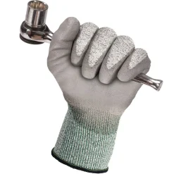 Ansell EN388: 4X42B 9 in. Long G60 Level 3 Economy Cut Resistant Gloves - Large (Size 9), Gray/Marled Gray (12 Pairs/Carton)