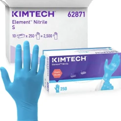 Ansell Kimtech Element Nitrile Exam Gloves - Small, Blue (2500/Carton)