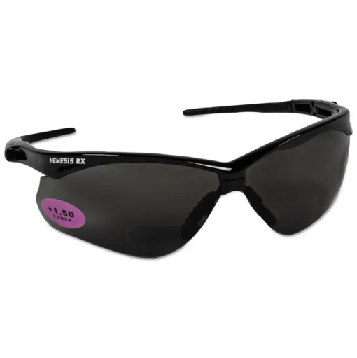Ansell Nemesis Readers Safety Glasses - Smoke Frame/Smoke Polycarbonate Lens