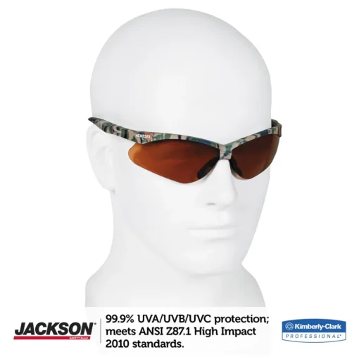 Ansell Nemesis Safety Glasses - Camo Frame/Bronze Lens
