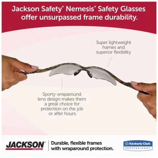 Ansell Nemesis Safety Glasses - Camo Frame/Bronze Lens