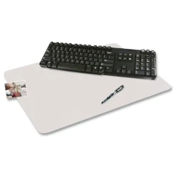 Artistic Eco-Clear 19 in. x 24 in. Desk Pad with Antimicrobial Protection - Clear