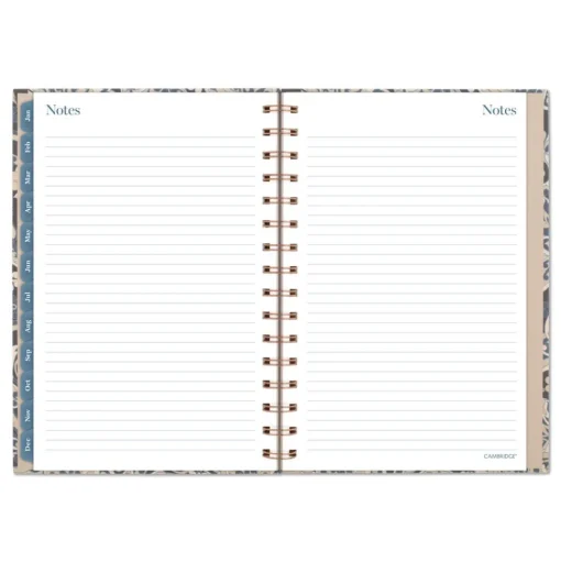 AT-A-GLANCE 8.5 in. x 5.5 in. 12-Month (Jan-Dec 2026) Elizabeth Weekly/Monthly Planner - Blue Cover