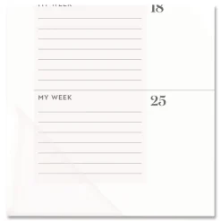 AT-A-GLANCE 21.75 in. x 17 in. 12-Month (Jan-Dec): 2026 WorkStyle Monthly Desk Pad Calendar - White Sheets, Teal Headband/Clear Corners