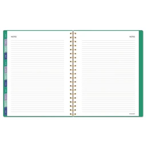AT-A-GLANCE 11 in. x 8.5 in. 13-Month (Jan-Jan 2026) Badge Geo Weekly/Monthly Planner - Green Cover
