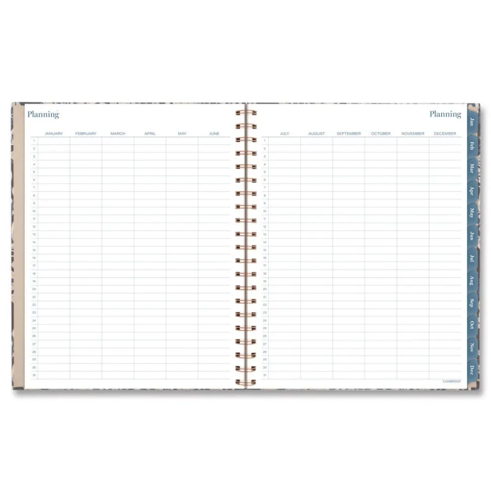 AT-A-GLANCE 11 in. x 8.5 in. 12-Month (Jan-Dec 2026) Elizabeth Weekly/Monthly Planner - Blue Cover