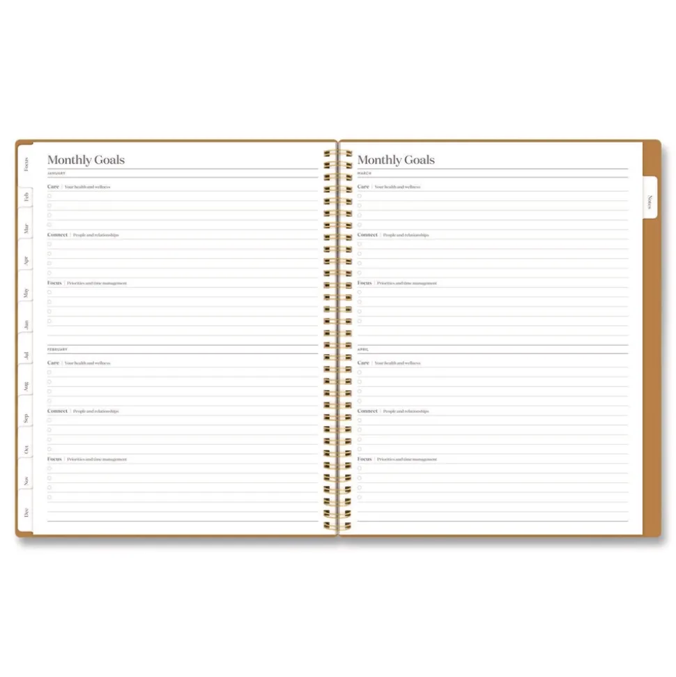 AT-A-GLANCE 11 in. x 8.5 in. 12-Month (Jan-Dec): 2026 WorkStyle Weekly/Monthly Planner - Baked Clay Cover
