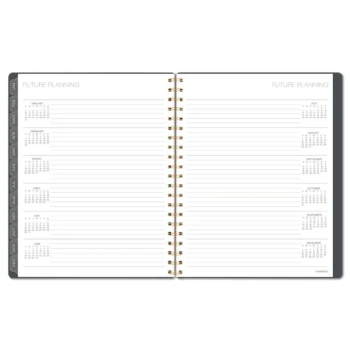 AT-A-GLANCE 11 in. x 8.5 in. 12-Month (Jan-Dec 2026) Hera Weekly Monthly Planner - Black/Gold Cover