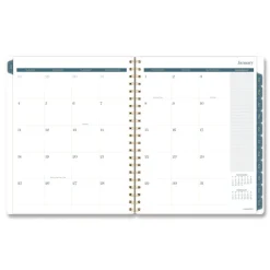 AT-A-GLANCE 11 in. x 8.5 in. 12-Month (Jan-Dec 2026) Midnight Garden Weekly/Monthly Planner - Black/Pink/Green Cover