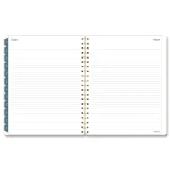 AT-A-GLANCE 11 in. x 8.5 in. 12-Month (Jan-Dec 2026) Midnight Garden Weekly/Monthly Planner - Black/Pink/Green Cover