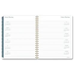 AT-A-GLANCE 11 in. x 8.5 in. 12-Month (Jan-Dec 2026) Midnight Garden Weekly/Monthly Planner - Black/Pink/Green Cover