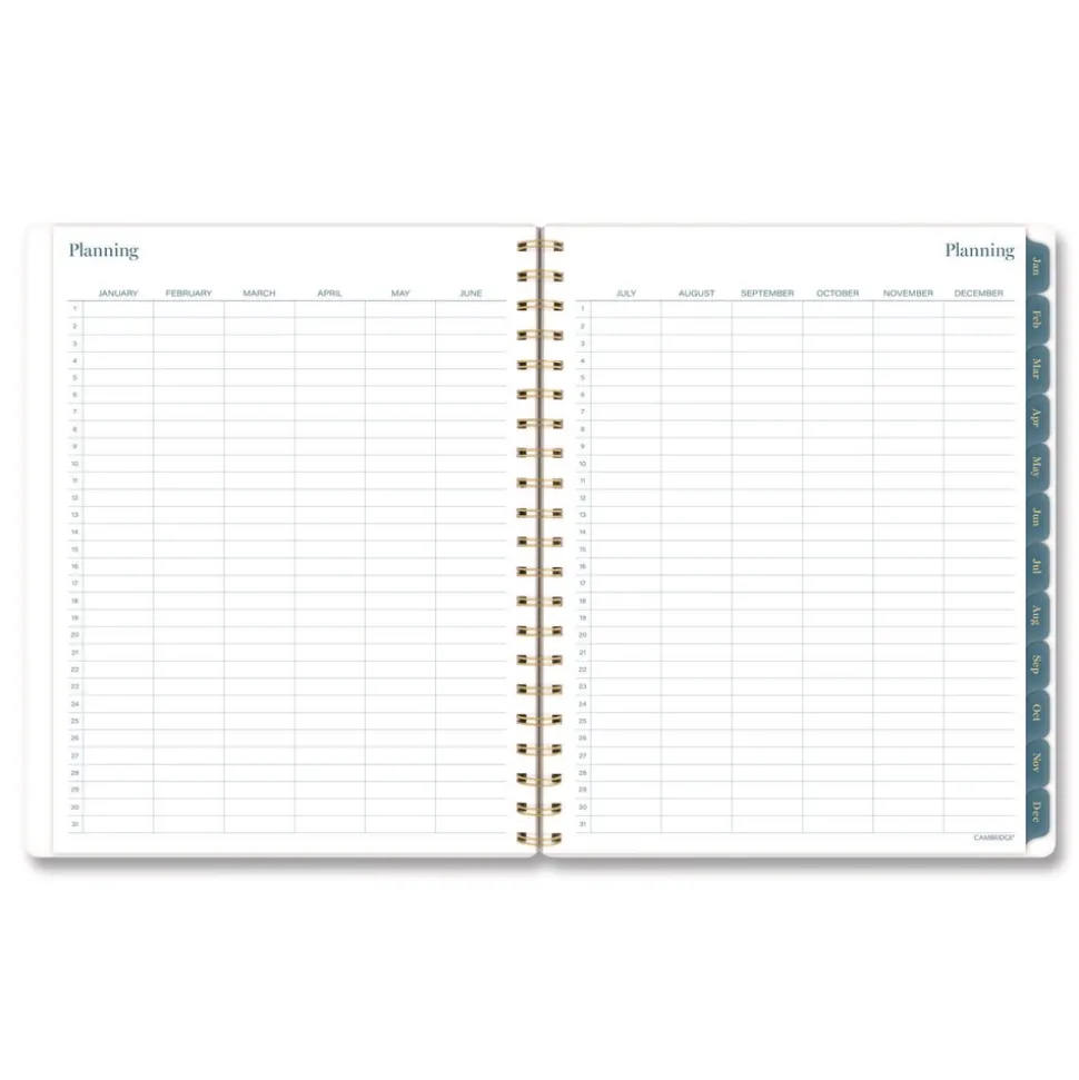 AT-A-GLANCE 11 in. x 8.5 in. 12-Month (Jan-Dec 2026) Midnight Garden Weekly/Monthly Planner - Black/Pink/Green Cover