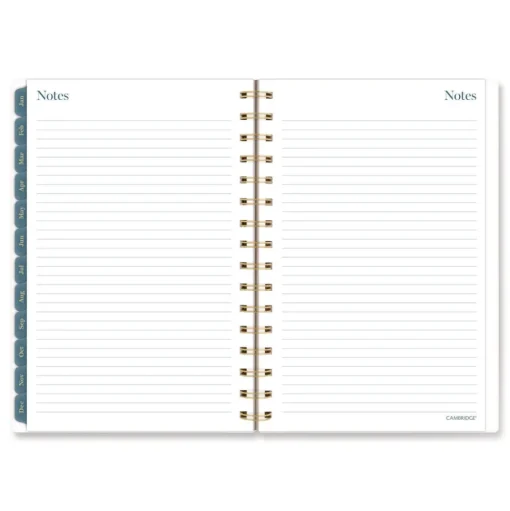 AT-A-GLANCE 8.5 in. x 5.5 in. 12-Month (Jan-Dec 2026) Midnight Garden Weekly/Monthly Planner - Black/Pink/Green Cover