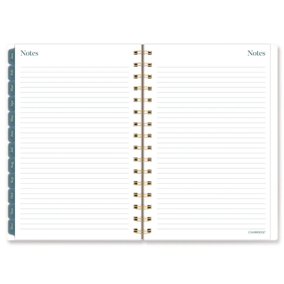 AT-A-GLANCE 8.5 in. x 5.5 in. 12-Month (Jan-Dec 2026) Midnight Garden Weekly/Monthly Planner - Black/Pink/Green Cover