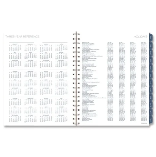 AT-A-GLANCE 11 in. x 8.5 in. 12-Month (Jan-Dec 2026) Abyss Weekly/Monthly Planner - Blue Cover