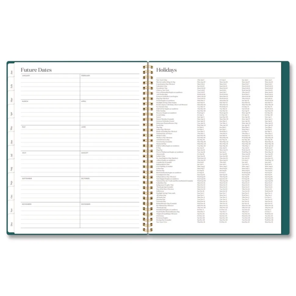 AT-A-GLANCE 11 in. x 8.5 in. 12-Month (Jan-Dec 2026) WorkStyle Poly Monthly Planner - Teal Cover