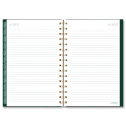 AT-A-GLANCE 8.5 in. x 5.5 in. 12-Month (Jan-Dec 2026) Emerald Isle Weekly/Monthly Planner - Green Marbled Cover