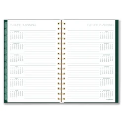 AT-A-GLANCE 8.5 in. x 5.5 in. 12-Month (Jan-Dec 2026) Emerald Isle Weekly/Monthly Planner - Green Marbled Cover
