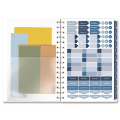 AT-A-GLANCE 8.5 in. x 5.5 in. 12-Month (Jan-Dec 2026) Abyss Weekly/Monthly Planner - Blue Cover