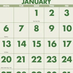 AT-A-GLANCE 14-Month: Dec 2025 to Jan 2027 Three-Month 12 in. x 27 in. Scenic Landscape Photography Wall Calendar - White Sheets