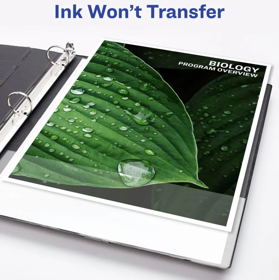 Avery 11 in. x 8.5 in. DuraHinge 3-Ring Heavy-Duty View Binder with 2 in. Capacity - Red (6/Carton)