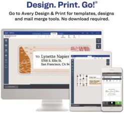 Avery 1.94 in. x 4 in. Pin-Fed/Dot Matrix Printer Mailing Labels - White (5000/Box)