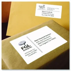 Avery 3.5 in. x 5 in. Shipping Labels-Bulk Packs for Inkjet/Laser Printers - White (4/Sheet, 250 Sheets/Box)