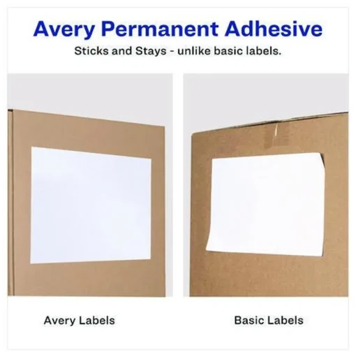 Avery 8.5 in. x 11 in. Shipping Labels-Bulk Packs for Inkjet/Laser Printers - White (250/Box)