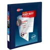 Avery 3 One Touch EZD Rings 1 in. Capacity 11 in. x 8.5 in. Heavy-Duty View Binder with DuraHinge - Navy Blue (12/Carton)