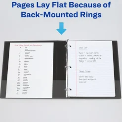 Avery 3 One Touch EZD Rings 3 in. Capacity 11 in. x 8.5 in. Heavy-Duty View Binder with DuraHinge - Purple (4/Carton)