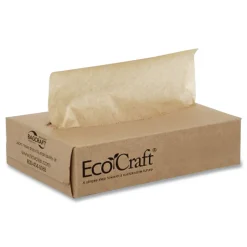 Bagcraft EcoCraft 8 x 10.75 Interfolded Soy Wax Deli Sheets (12/Carton)