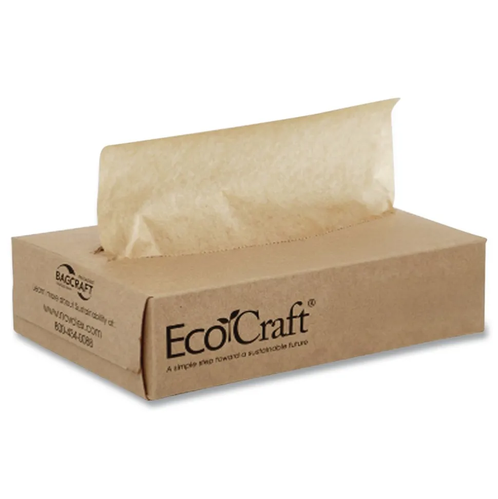 Bagcraft EcoCraft 8 x 10.75 Interfolded Soy Wax Deli Sheets (12/Carton)