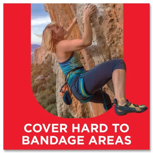 BAND-AID 1.75 in. x 4 in. Flexible Fabric Adhesive Bandages - Extra Large (10/Box)
