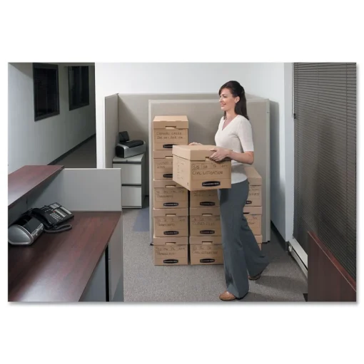 Bankers Box 13 in. x 16.25 in. x 12 in. Filing Box for Letter/Legal Files - Kraft (25/Carton)
