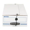 Bankers Box LIBERTY 11 in. x 24 in. x 5 in. Check and Form Boxes - White/Blue (12/Carton)