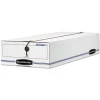 Bankers Box LIBERTY 9.5 in. x 23.75 in. x 4.5 in. Check and Form Boxes - White/Blue (12/Carton)