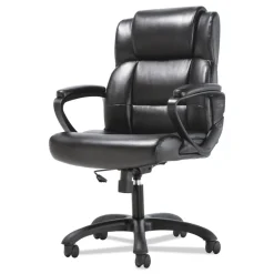 Basyx HON Sadie Mid-Back Ergonomic Executive Chair, Black Leather