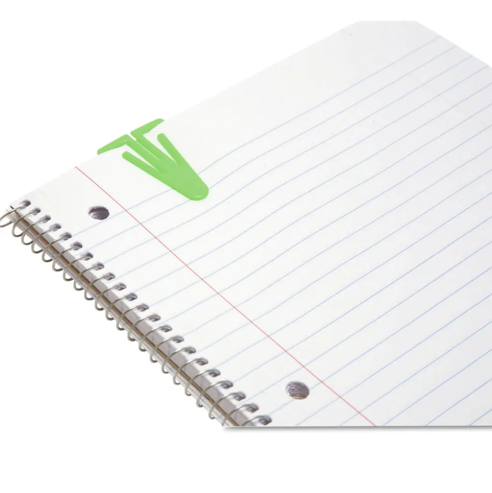 Baumgartens Plastiklips Smooth Paper Clips - Assorted Colors/Extra Large (50/Box)