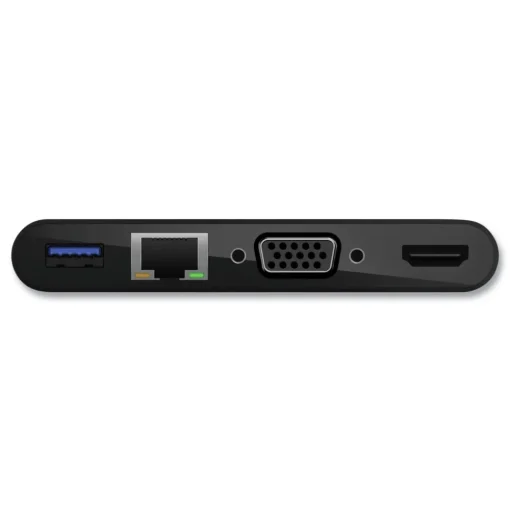 Belkin 4K HDMI/USB-A/USB-C/VGA 4.9 ft. USB-C Multimedia plus Charge Adapter - Black