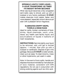 Big D Industries 16 oz D-Vour Absorbent Powder - Lemon (6/Carton)