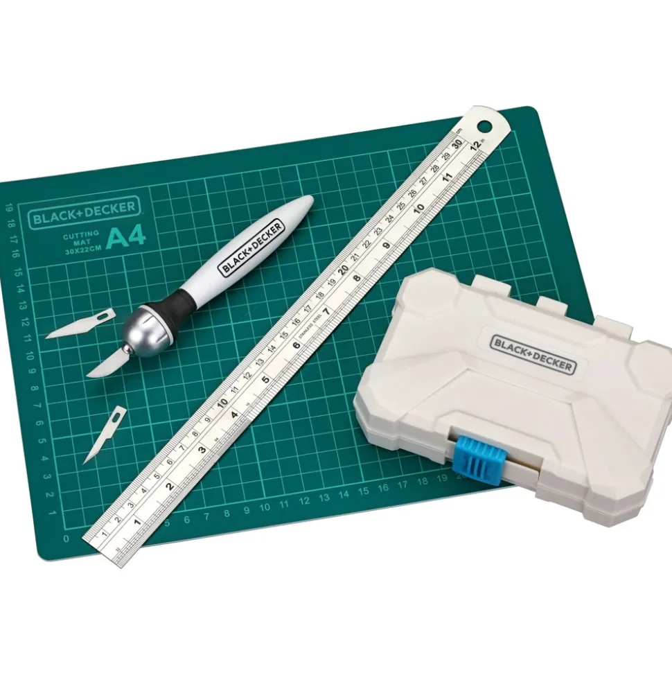 Black & Decker Craft Hobby Knife Kit with 26 Assorted Blades and Cutting Mat